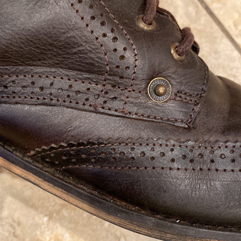 Jeffery Tyler Leather Man’s Lace Boots size 13 - Picture 8 of 16